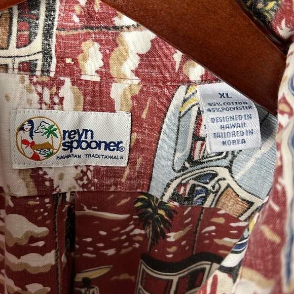 Reyn Spooner Vintage "Classic Cars" aloha shirt - size XL - Picture 5 of 8